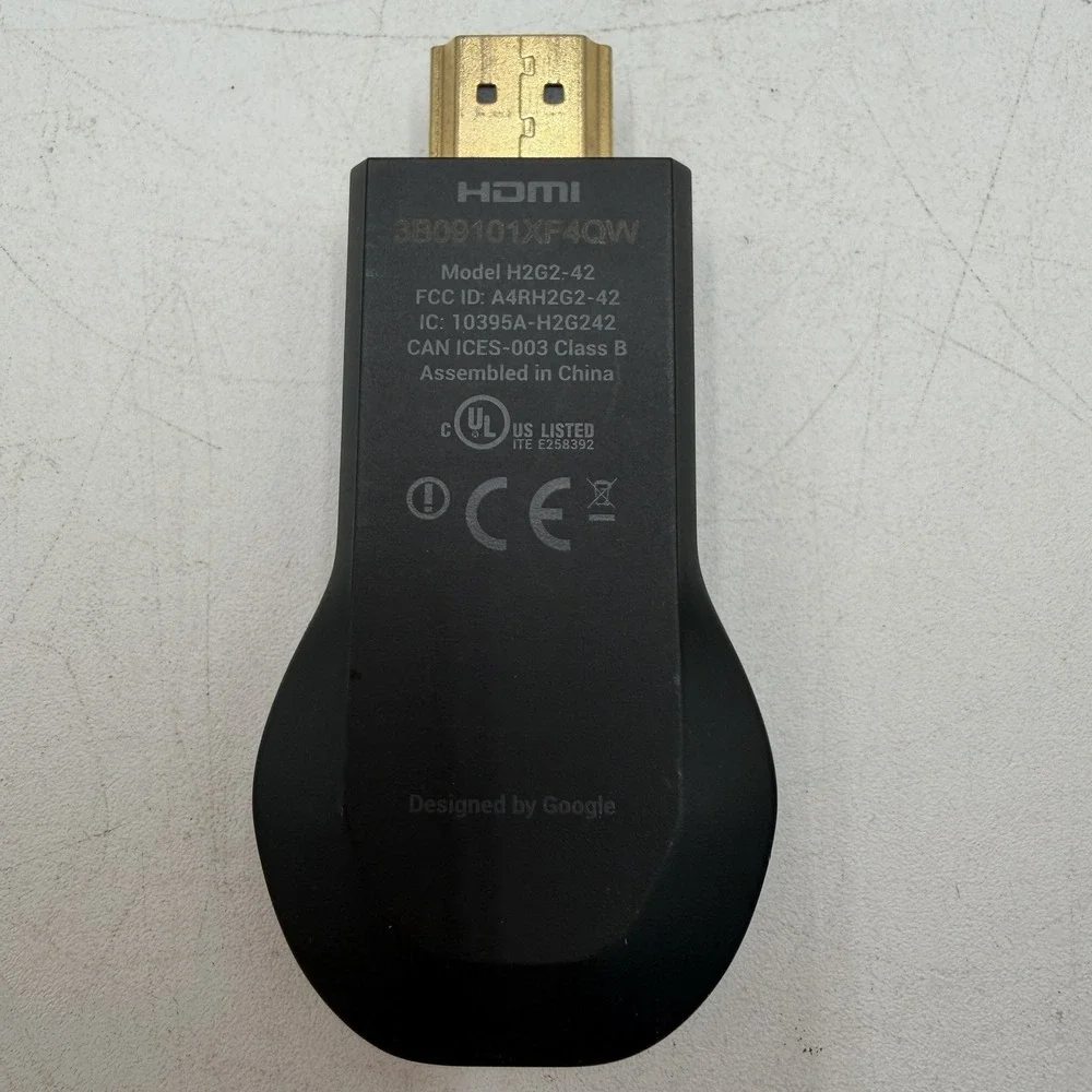 Google Chromecast HDMI Portable Media Streamer H2G2-42 No Power Cord - Picture 3 of 3
